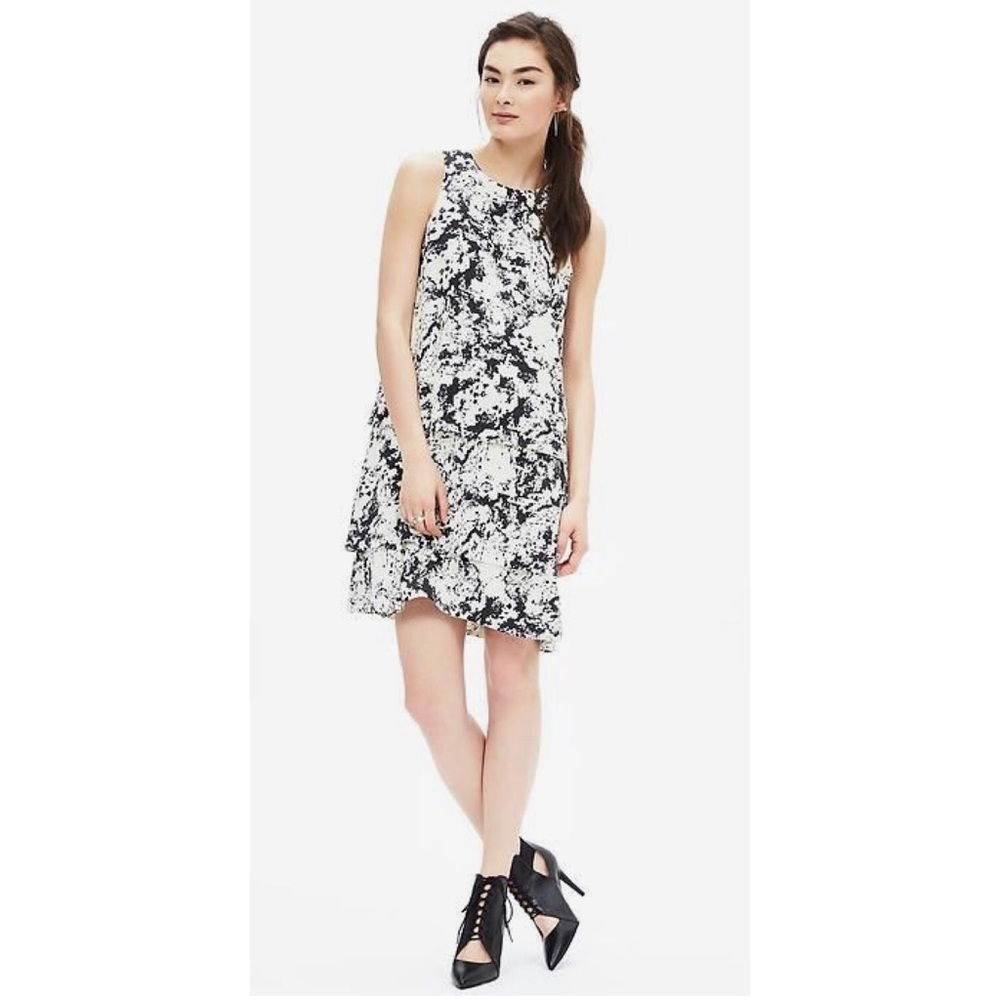 Banana Republic Marble Tiered Dress, 6